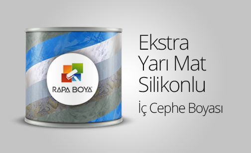 Rapa Boya Ekstra Yarı Mat Silikonlu İç Cephe Boyası